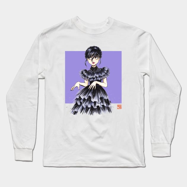 Wednesday Dancing Long Sleeve T-Shirt by naybacca